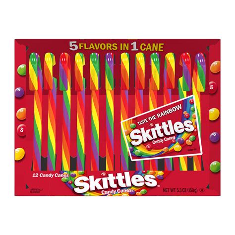 Skittles Holiday Candy Canes - Shop Candy at H-E-B