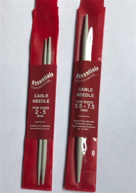 Cable Needles (2) Size 2-5mm