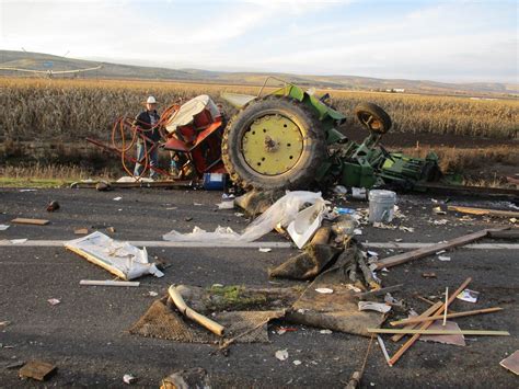 Driver charged in crash involving farm tractor, van in Grant County | The Spokesman-Review