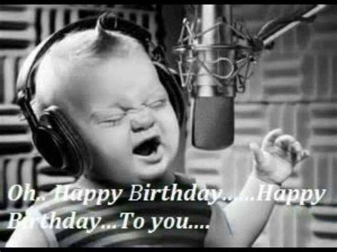 Baby singing happy birthday into microphone Happy Birthday Text Message, Birthday Card Messages ...