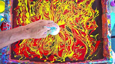 Paint Marbling - oil paint - YouTube