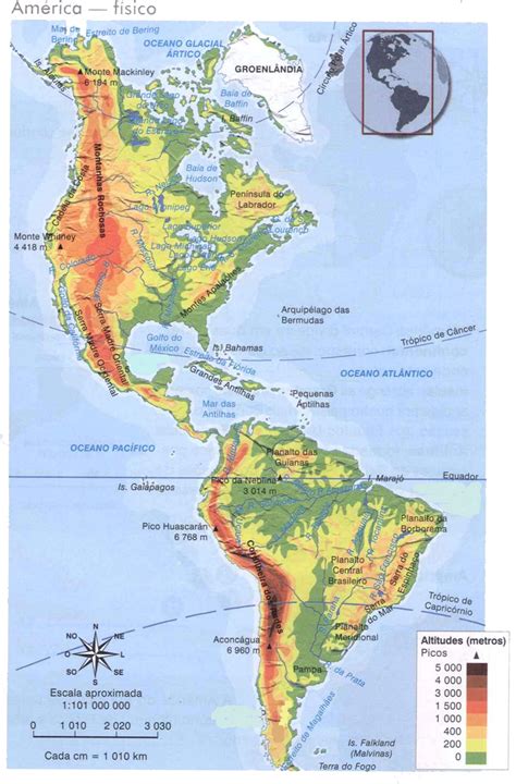 Mapa De Accidentes Costeros De America