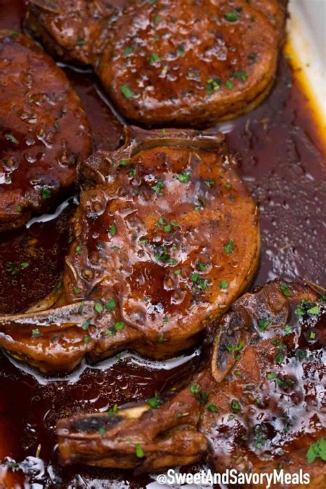 Brown Sugar Oven Baked Pork Chops Recipe - Sweet and Savory Meals