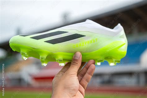 Thailand - 15 July 2023: Adidas is launch new generation of the most famous agility football ...