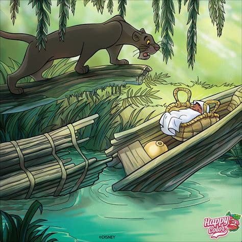 Bagheera Discovers Mowgli by PPG2009 on DeviantArt