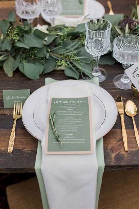 30 Natural Sage Green Theme Wedding Ideas - Elegantweddinginvites.com Blog | Green themed ...