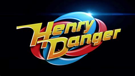 Download Henry Danger Logo With A Blue And Red Background Wallpaper ...