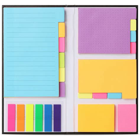 PET Sticky Notes Set, Waterproof, Sticky Notes Tabs, Divider Sticky Notes, School Supplies ...