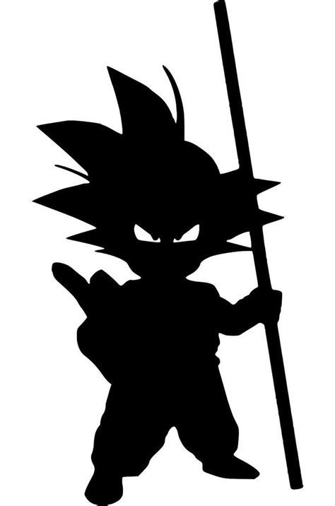 Kid Goku Silhouette Dragon Ball Z DBZ Decal Car Wall Window Laptop ...