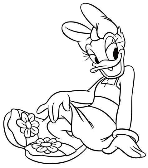 Walt Disney Coloring Pages – Daisy Duck - Walt Disney Characters Photo ...