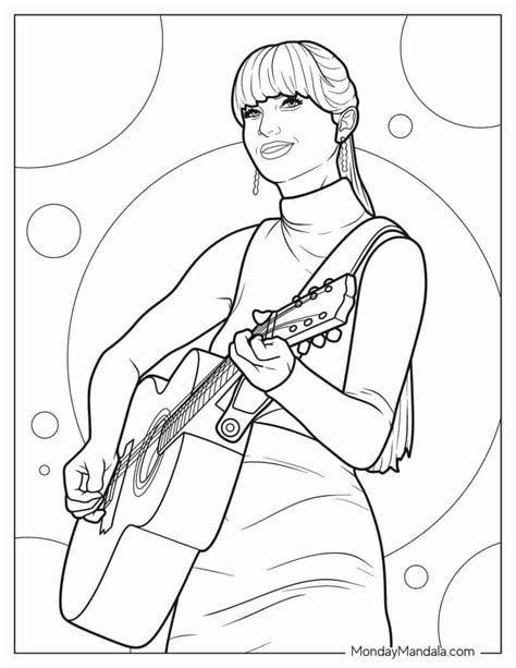 20 Taylor Swift Coloring Pages (Free PDF Printables) | Coloring pages ...