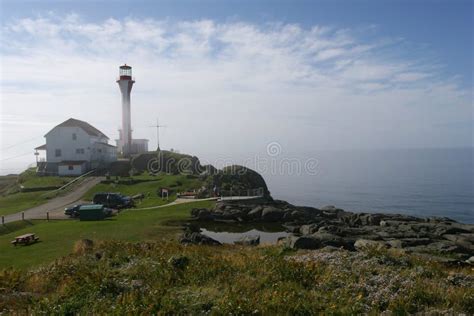 Lighthouse in Yarmouth stock image. Image of canada, cloud - 1360549