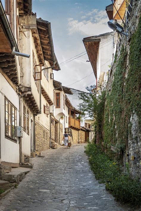 Old Town Street and Houses View of Veliko Tarnovo Bulgaria Editorial Photography - Image of ...