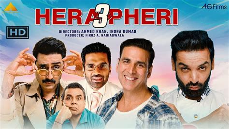 Hera Pheri 3 Hindi Movie (2023) Cast, Trailer, Story, Release Date, Poster