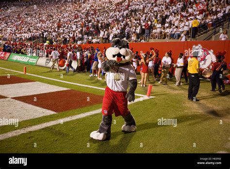 Sep. 18, 2009; Fresno, CA, USA; The Fresno State Bulldogs mascot during ...