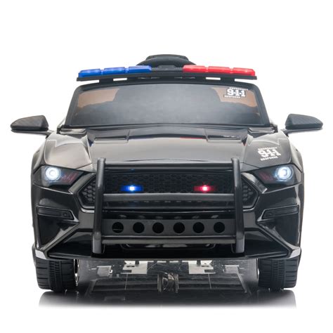 Kids Ride On Toys Police Car, URHOMERPO 12 Volt Ride on Cars with Remote Control, Power 4 Wheels ...