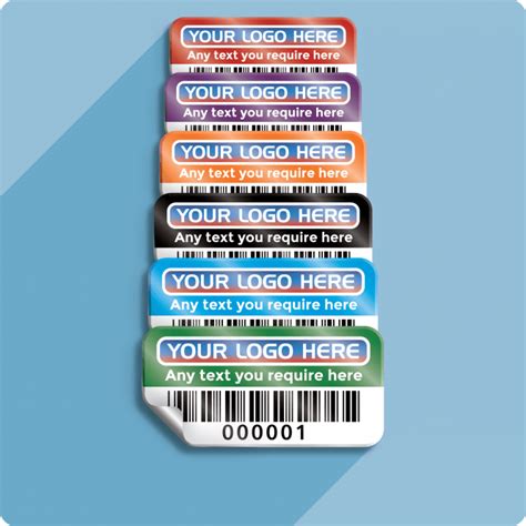 Barcode Asset Labels - Small - Design 5