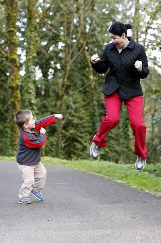 photo: karate kid meets flying mom - by seandreilinger