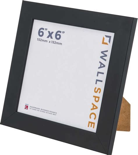 Wall Space 6x6 Black Frame | Black Square Frame 6x6 inches | 6 x 6 inch ...