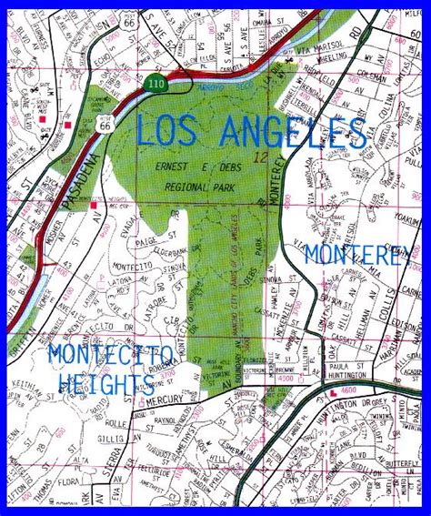 Montecito Heights Area Map