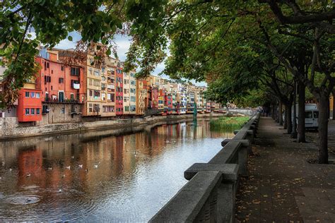 Girona Old Town At Onyar River Photograph by Artur Bogacki - Pixels