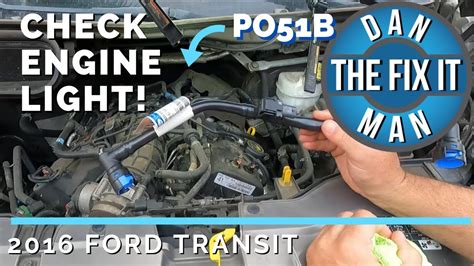 2016 FORD TRANSIT 3.5L EcoBoost - P051B - Replacing Crankcase Pressure Sensor - PCV Tube - Easy ...