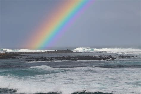 Rainbow on Sea Shore · Free Stock Photo