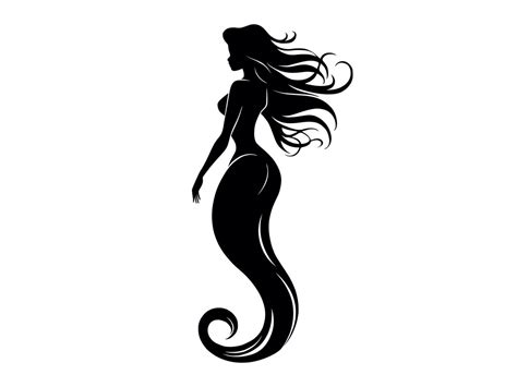 Mermaid SVG, Mermaid Silhouette, Mermaid Clipart, Mermaid Cut File ...