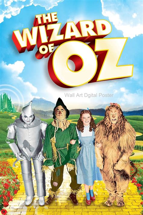 The Wizard of OZ Movie Poster. Digital downloadable poster. | Etsy