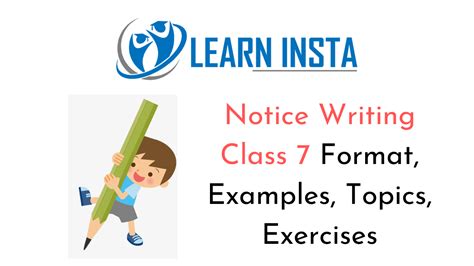 Notice Writing Class 7 Format, Examples, Topics, Exercises – NCERT MCQ