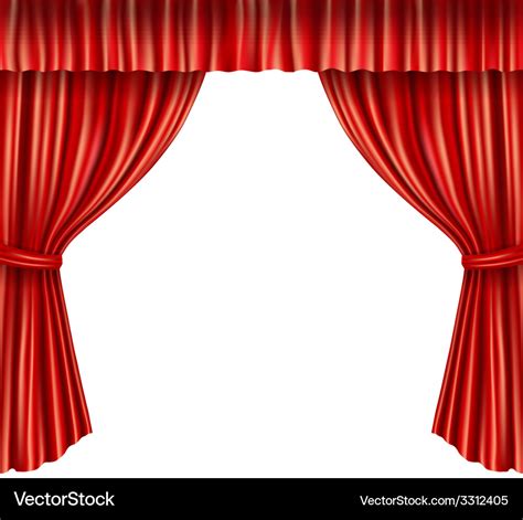 Theater curtains isolated Royalty Free Vector Image