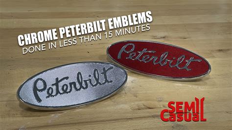 HOW TO - make your Peterbilt Emblems Chrome - YouTube