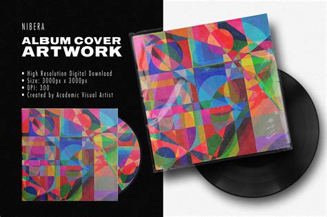 Album Cover Art - Bauhaus Abstract | Wallpaper Graphics ~ Creative Market