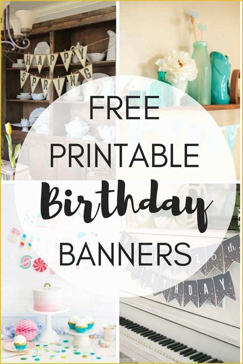 Happy Birthday Banner Template Free Of 16 Best Free Printables Images On Pinterest ...