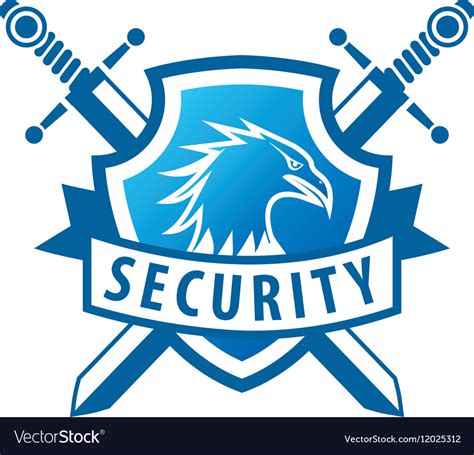 Logo security Royalty Free Vector Image - VectorStock