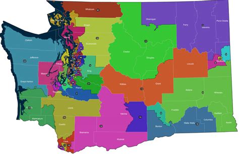 Washington Legislative District Map - Map Of Zip Codes