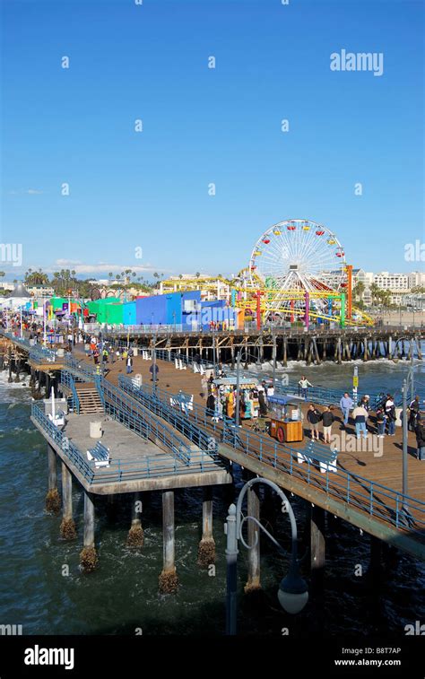 Santa Monica Pier, Santa Monica, Los Angeles, California, United States ...