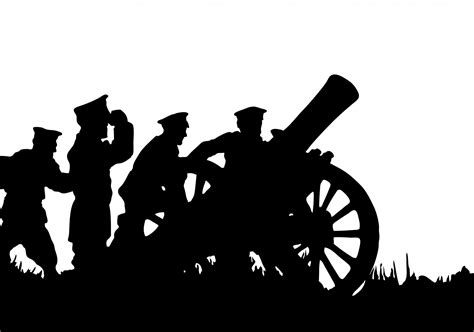 Soldiers With Canon Clipart Free Stock Photo - Public Domain Pictures