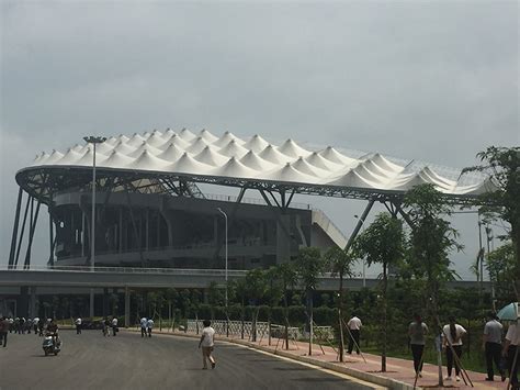 Sports Stadium ETFE and PTFE combined Fabric Structure Roof