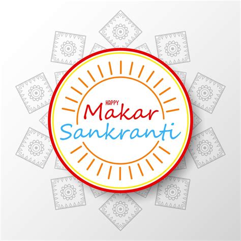 Makar sankranti greeting card with colorful kites 12027767 Vector Art ...