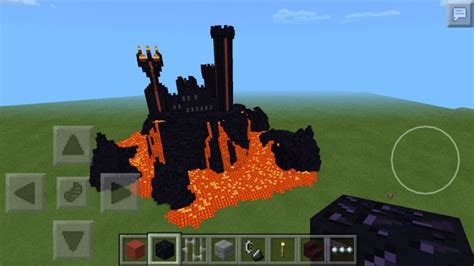 obsidian lava castle Minecraft Map