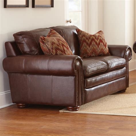 Yosemite Leather Sofa, Loveseat, & Chair Set - Akron Chestnut | DCG Stores