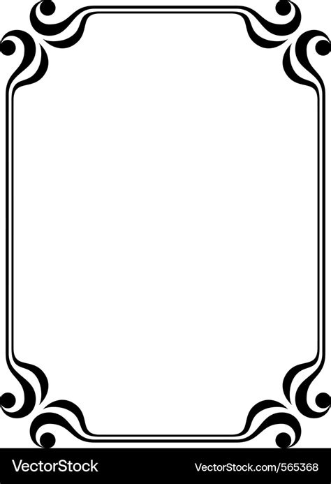 Filigree frame Royalty Free Vector Image - VectorStock