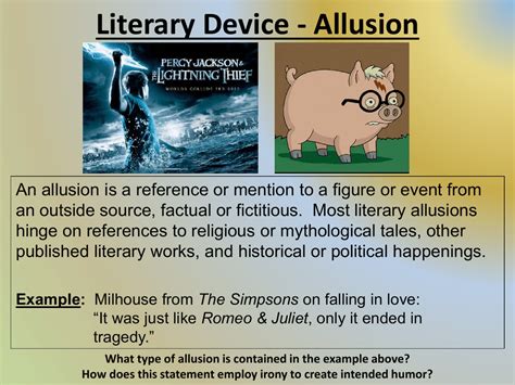 Literary Device - Allusion