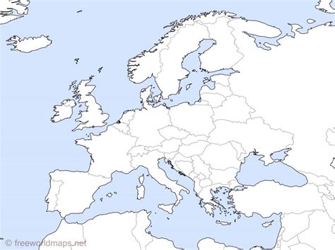 Europe Outline Maps -Freeworldmaps Throughout Europe Outline Map Printable - Printable Maps