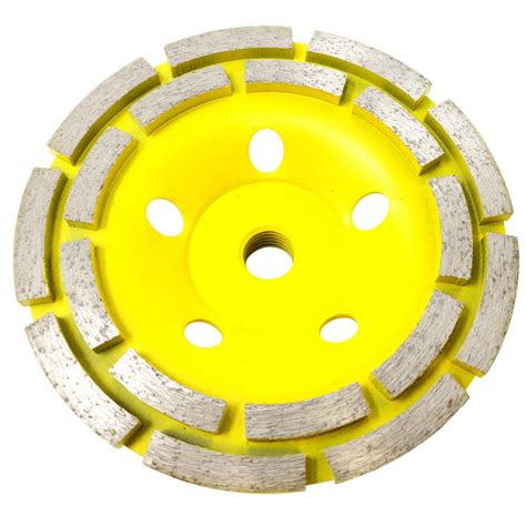 Stadea CWD202H Concrete Grinding Wheel 4 1/2 Inch Double Row Diamond ...