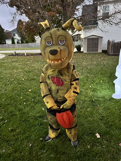 FNAF Springtrap Costume Spring Bonnie Custom Made Cos… - Gem