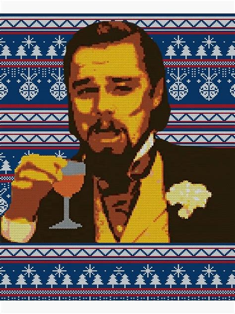 "Leo Laughing Meme Dank Ugly Christmas " Poster for Sale by capamuntra | Redbubble