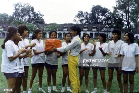 Devyani Rana receives a hamper while at the Wellham Girls School in ...