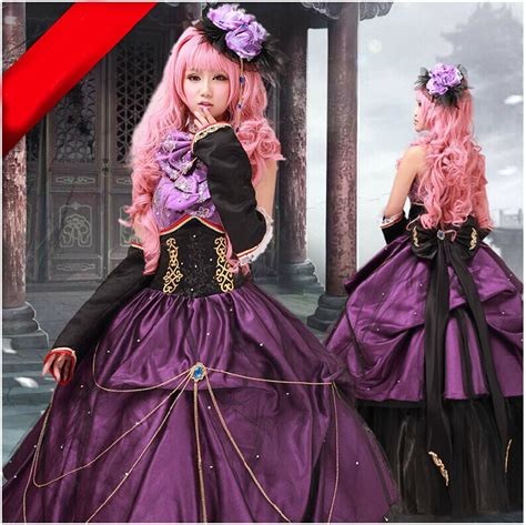 Cartoon Cosplay clothing kti/set:clothing+wig Vocaloid luka women's dress Comic Animation manga ...